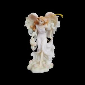 Seraphim Classics April Angel Figurine Roman Inc 1999 Angel of Month